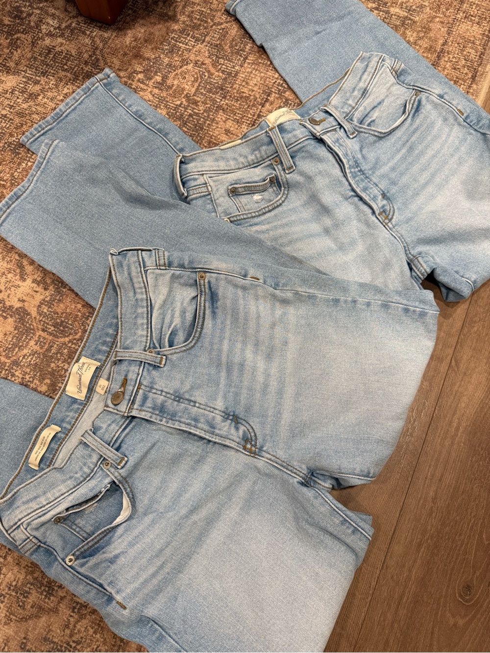 Universal Thread Light Blue Straight Leg Jeans 2 PAIRS INCLUDED